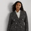 Lauren Curve Curve - Double-breasted Boucle Blazer In Gray