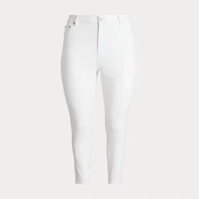 Lauren Curve Curve - High-rise Skinny Ankle Jean In White