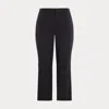 Lauren Curve Curve - Stretch Cotton-blend Trouser In Black