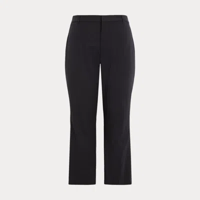 Lauren Curve Curve - Stretch Cotton-blend Trouser In Black