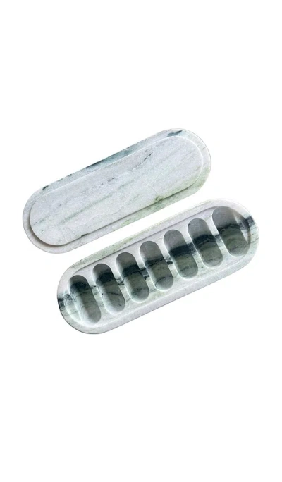 Lauren Elizabeth X Revolve Green Jade Marble Pill Box