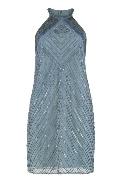 Laurèn Lauren Halter Sequin Mini-dress