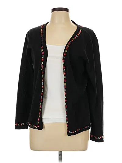 Pre-owned Lauren Hansen Cardigan Sweater In Black