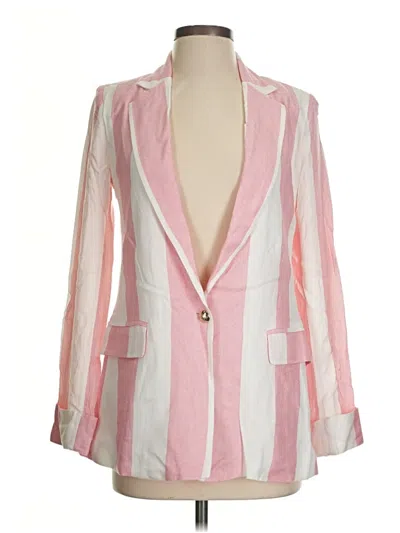 Pre-owned Lauren James Blazer Jacket In Pink