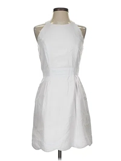Pre-owned Lauren James Casual Dress In White