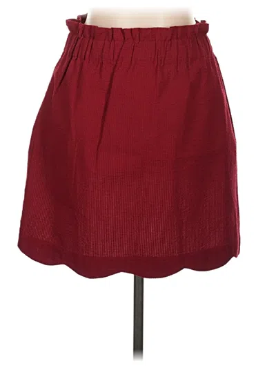 Pre-owned Lauren James Casual Skirt In Burgundy