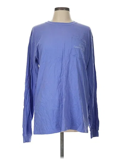 Pre-owned Lauren James Long Sleeve T-shirt In Blue