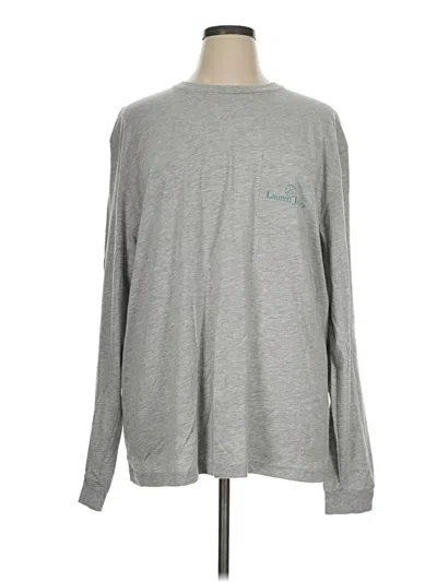 Pre-owned Lauren James Long Sleeve T-shirt In Gray