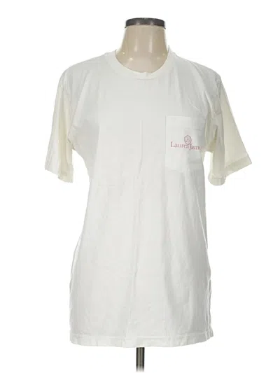 Pre-owned Lauren James Short Sleeve T-shirt In Ivory