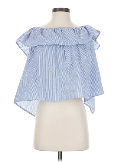 Pre-owned Lauren James Sleeveless Blouse In Blue
