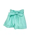 Lauren James Women's Bow Short In Seafoam In Blue