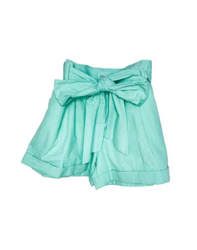 Lauren James Women's Bow Short In Seafoam In Blue