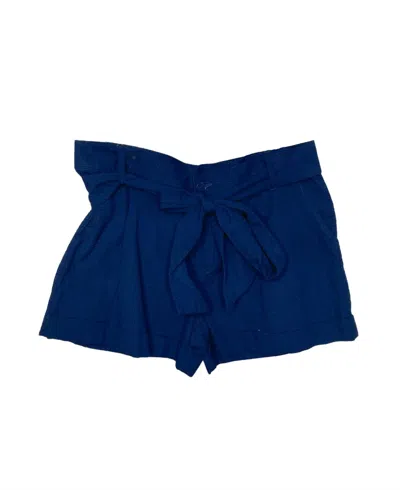 Lauren James Women's Bow Short In Yellow In Blue