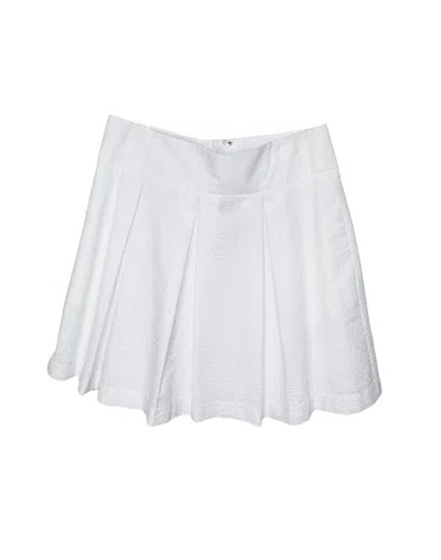 Lauren James Women's Pleated Skirt In White
