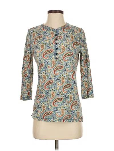 Pre-owned Lauren Jeans Co. 3/4 Sleeve Blouse In Blue