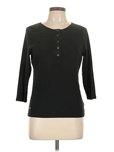 Pre-owned Lauren Jeans Co. 3/4 Sleeve Top In Black