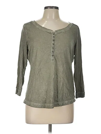 Pre-owned Lauren Jeans Co. 3/4 Sleeve Top In Gray
