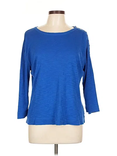 Pre-owned Lauren Jeans Co. 3/4 Sleeve T-shirt In Blue