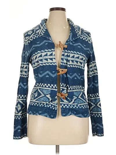 Pre-owned Lauren Jeans Co. Cardigan Sweater In Blue