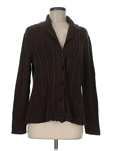 Pre-owned Lauren Jeans Co. Cardigan Sweater In Brown