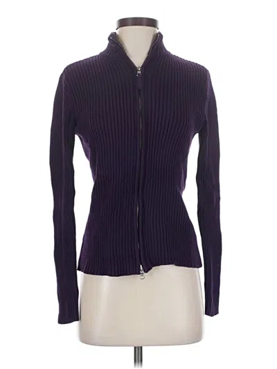 Pre-owned Lauren Jeans Co. Cardigan Sweater In Purple