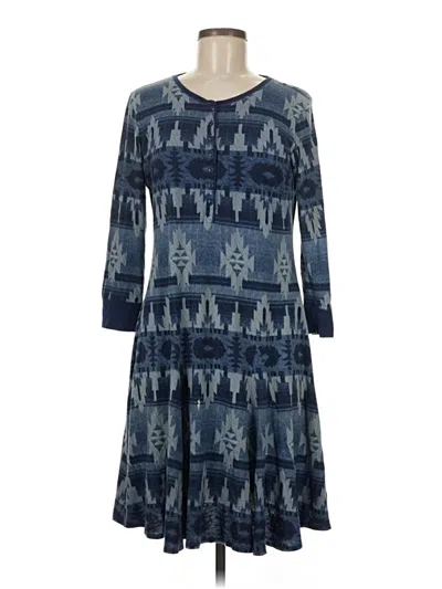 Pre-owned Lauren Jeans Co. Casual Dress In Blue