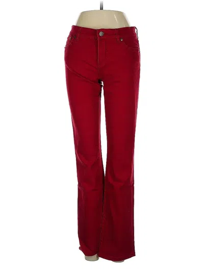 Pre-owned Lauren Jeans Co. Casual Pants In Burgundy