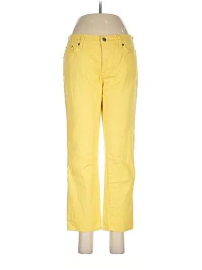Pre-owned Lauren Jeans Co. Casual Pants In Yellow
