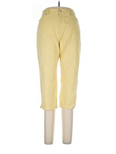 Pre-owned Lauren Jeans Co. Casual Pants In Yellow