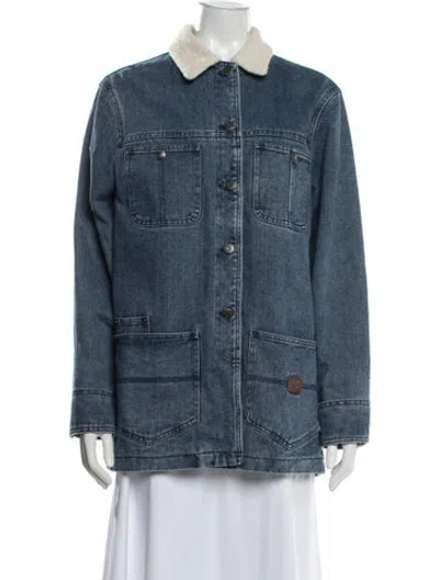 Pre-owned Lauren Jeans Co. Coat In Blue