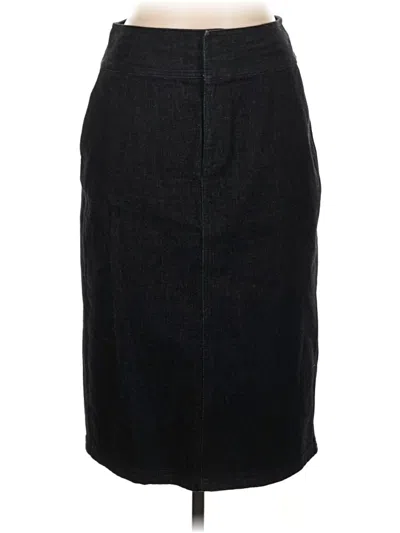 Pre-owned Lauren Jeans Co. Denim Skirt In Black