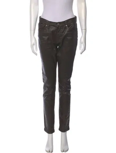 Pre-owned Lauren Jeans Co. High-rise Wide Leg Jeans In Brown