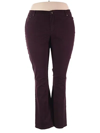 Pre-owned Lauren Jeans Co. Jeans In Burgundy