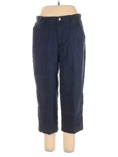 Pre-owned Lauren Jeans Co. Linen Pants In Blue