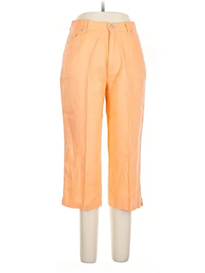 Pre-owned Lauren Jeans Co. Linen Pants In Orange