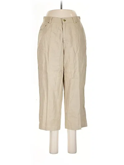 Pre-owned Lauren Jeans Co. Linen Pants In Tan
