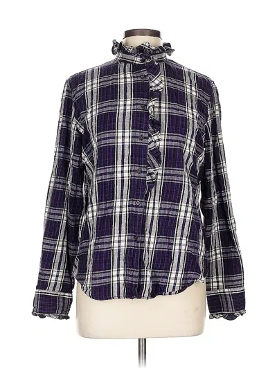 Pre-owned Lauren Jeans Co. Long Sleeve Blouse In Purple