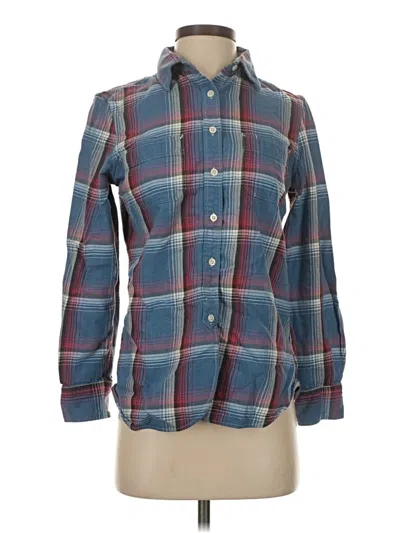 Pre-owned Lauren Jeans Co. Long Sleeve Button Down Shirt In Blue