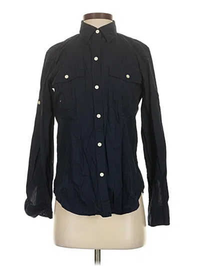 Pre-owned Lauren Jeans Co. Long Sleeve Button Down Shirt In Blue