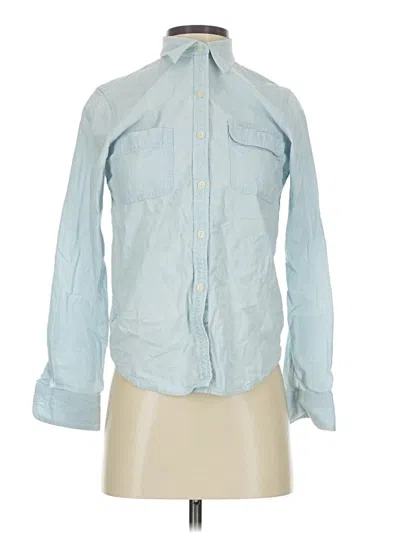 Pre-owned Lauren Jeans Co. Long Sleeve Button Down Shirt In Blue