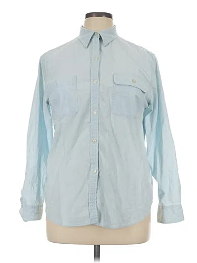 Pre-owned Lauren Jeans Co. Long Sleeve Button Down Shirt In Blue