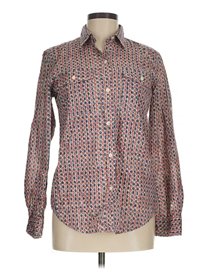 Pre-owned Lauren Jeans Co. Long Sleeve Button Down Shirt In Orange