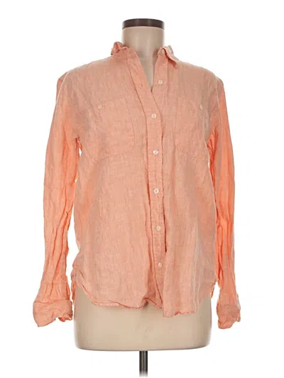 Pre-owned Lauren Jeans Co. Long Sleeve Button Down Shirt In Orange