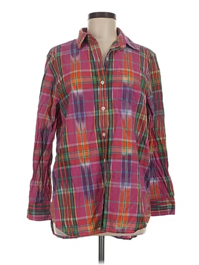 Pre-owned Lauren Jeans Co. Long Sleeve Button Down Shirt In Purple