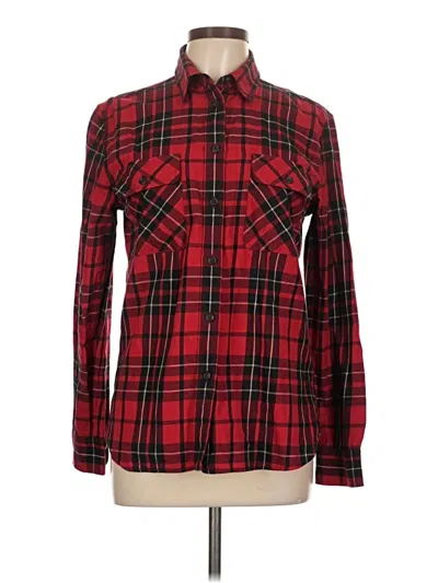 Pre-owned Lauren Jeans Co. Long Sleeve Button Down Shirt In Red