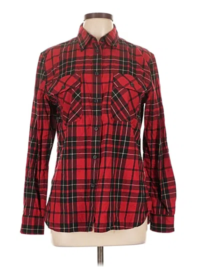 Pre-owned Lauren Jeans Co. Long Sleeve Button Down Shirt In Red