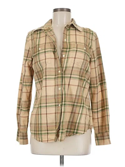Pre-owned Lauren Jeans Co. Long Sleeve Button Down Shirt In Tan