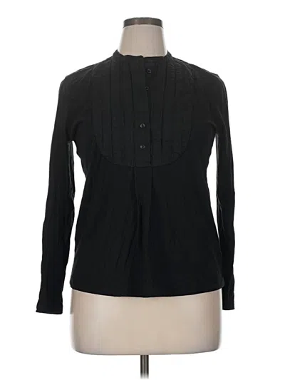 Pre-owned Lauren Jeans Co. Long Sleeve Polo Shirt In Black