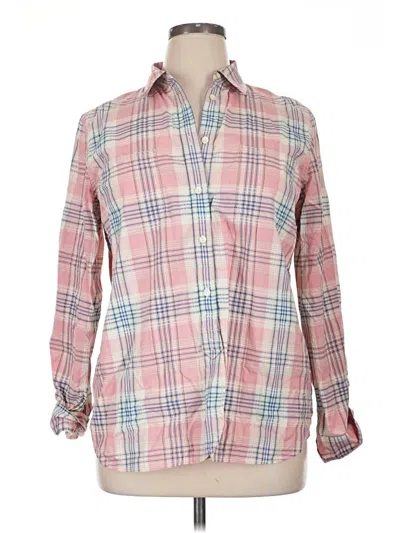 Pre-owned Lauren Jeans Co. Long Sleeve Polo Shirt In Pink