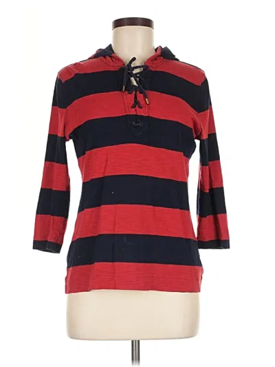 Pre-owned Lauren Jeans Co. Long Sleeve Polo Shirt In Red